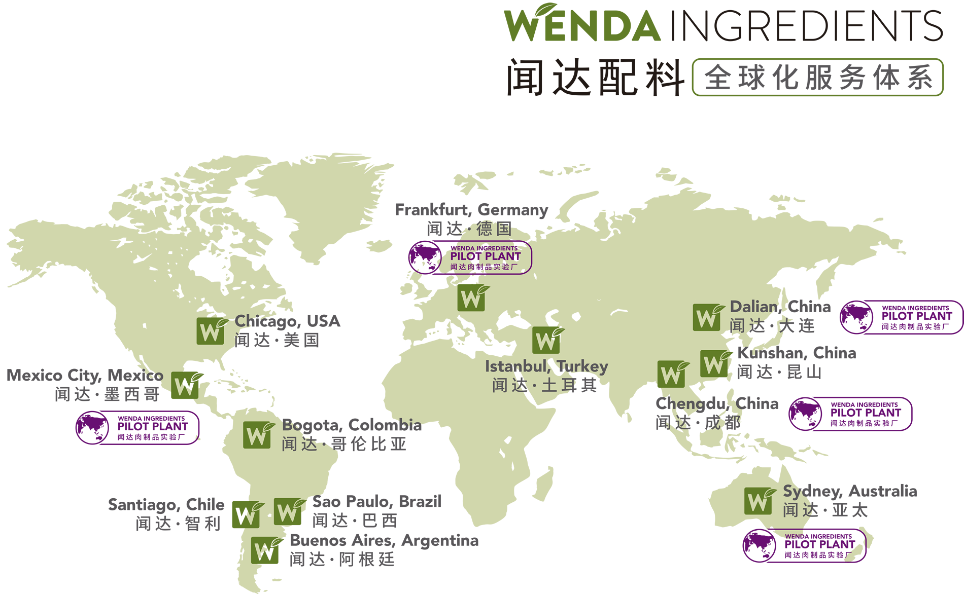 Wenda - 全球布局地图